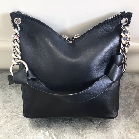 Jimmy Choo Raven Black Hobo Tote - Picture 4 of 8